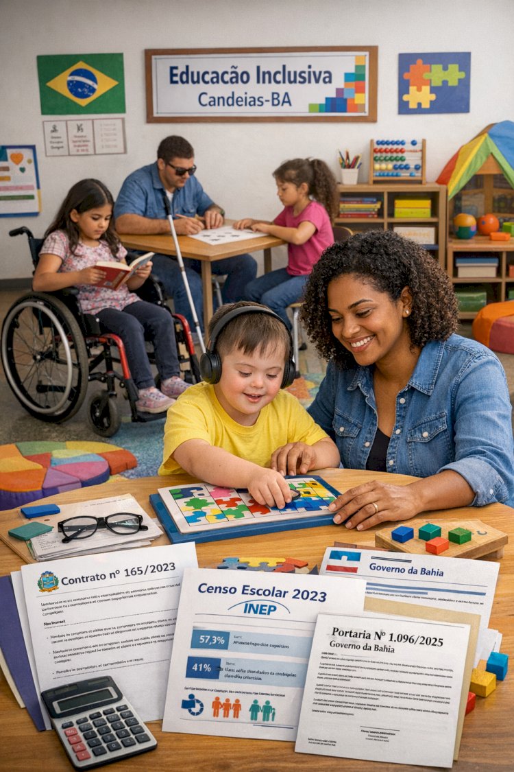 Educação Inclusiva em Candeias-BA: avanços, contratos e desafios revelados por dados oficiais